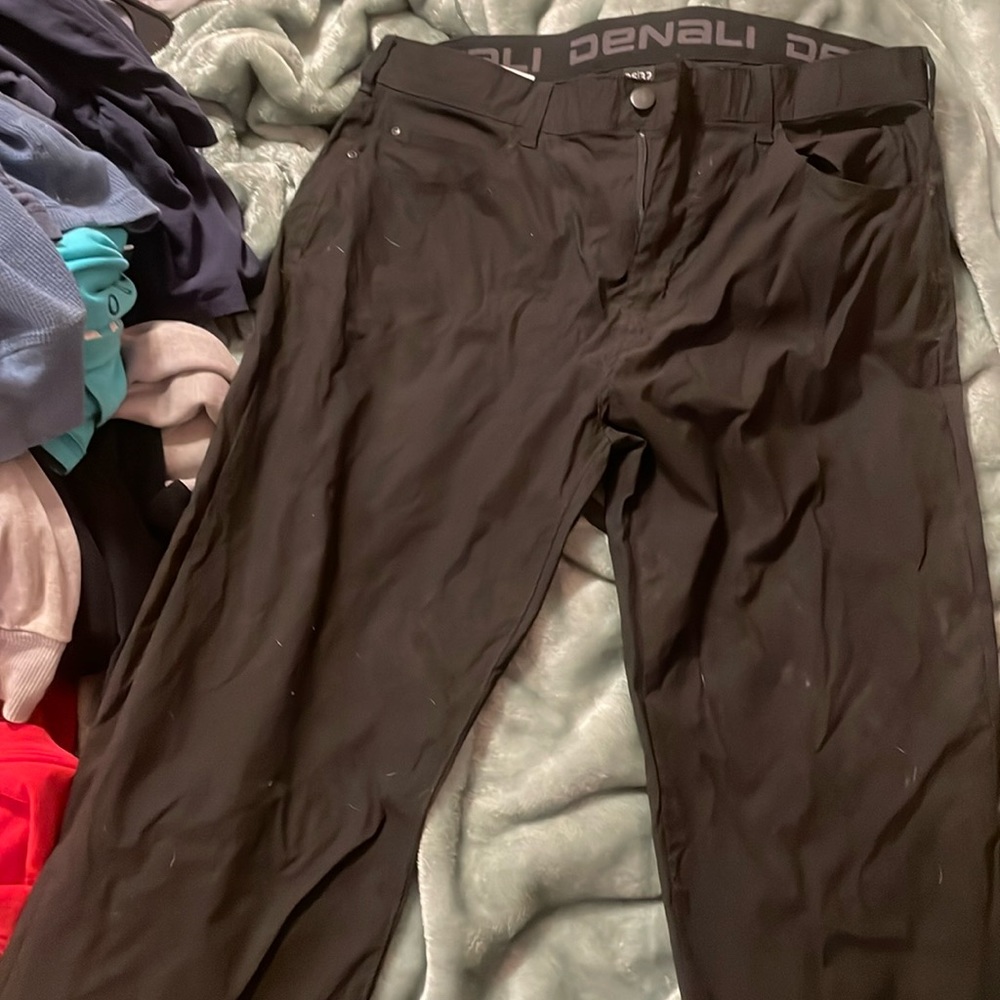 Black slack pants men